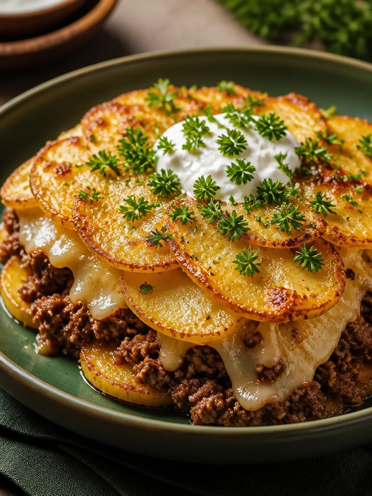 Saludable Beef y Papas Cargadas para una Cena Familiar Fácil