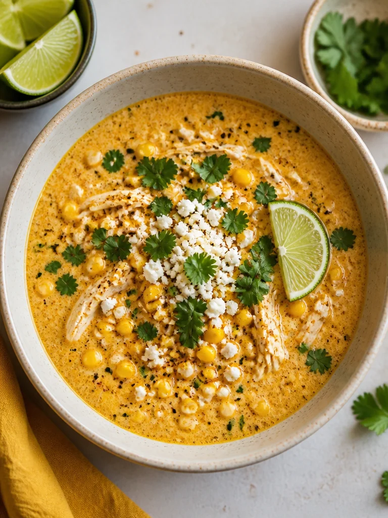 Sopa de elote estilo mexicano, deliciosa y fácil de preparar