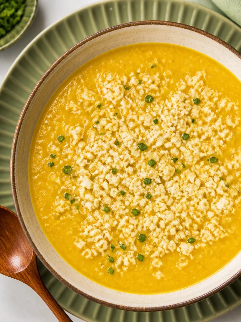 Sopa de Penicilina Italiana de Nonna, con pollo y pastina, en un plato acogedor.