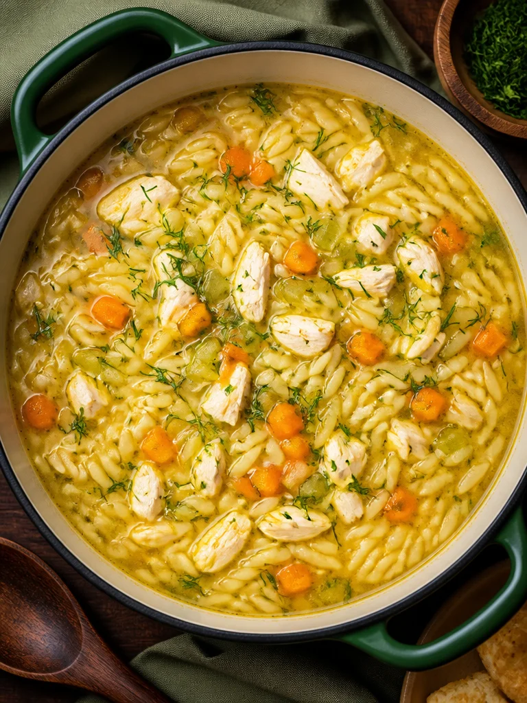 Plato de Sopa de Pollo con Limón y Orégano de Spatula Magra