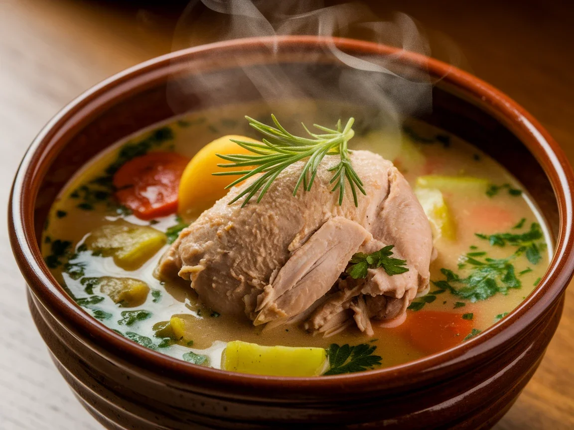 sopa de pollo de la abuela