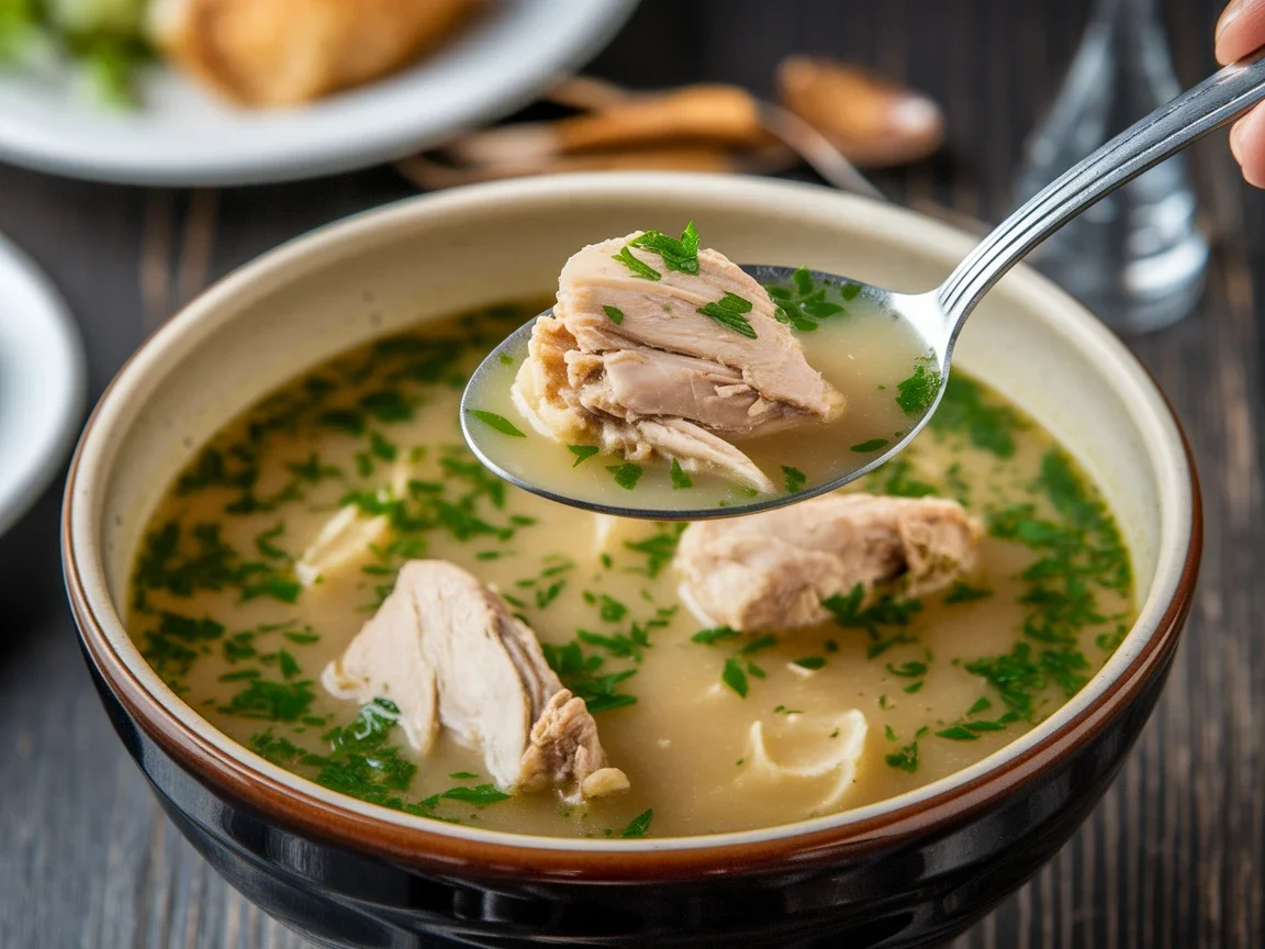sopa de pollo de la abuela