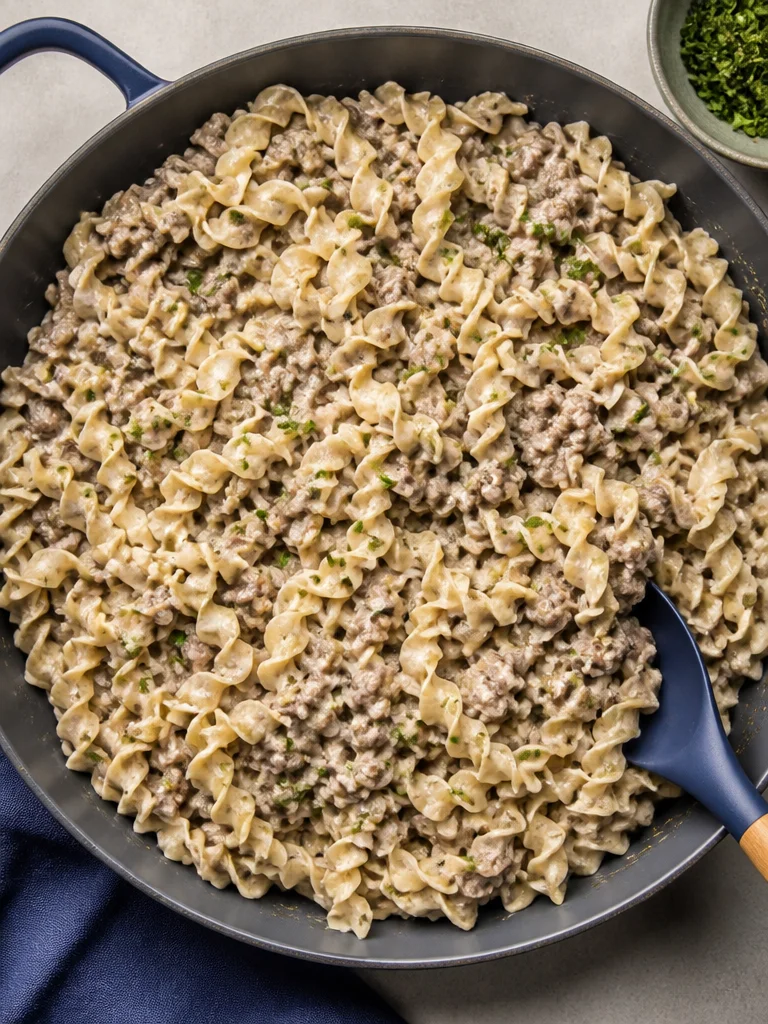 Strogonoff de Carne Molida en 30 Minutos