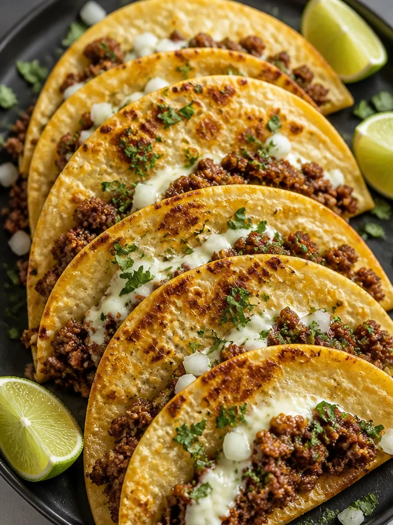 Tacos de Res Crujientes