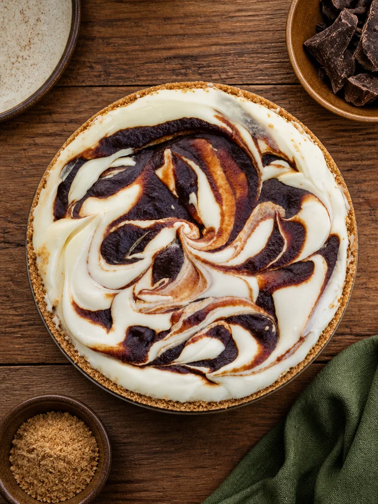 Tarta de Queso de Mantequilla de Manzana {Sin Hornear}