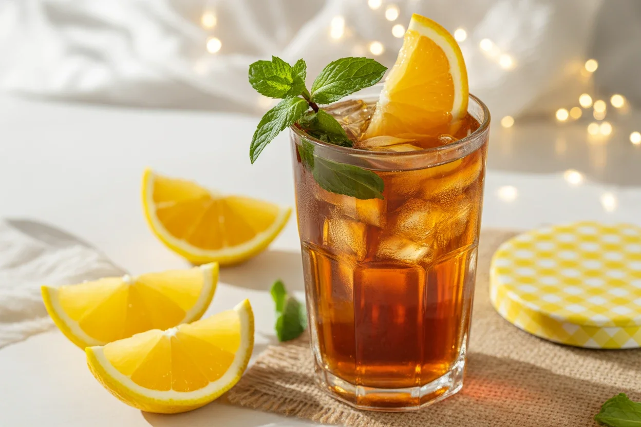 Té helado casero