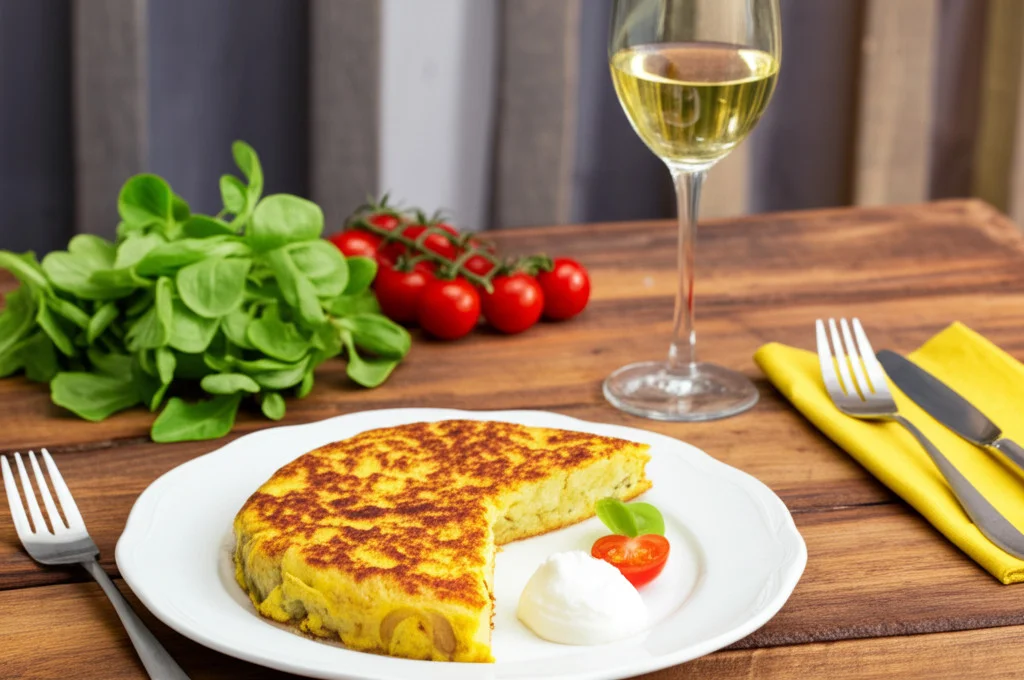 tortilla de calabacin y cebolla