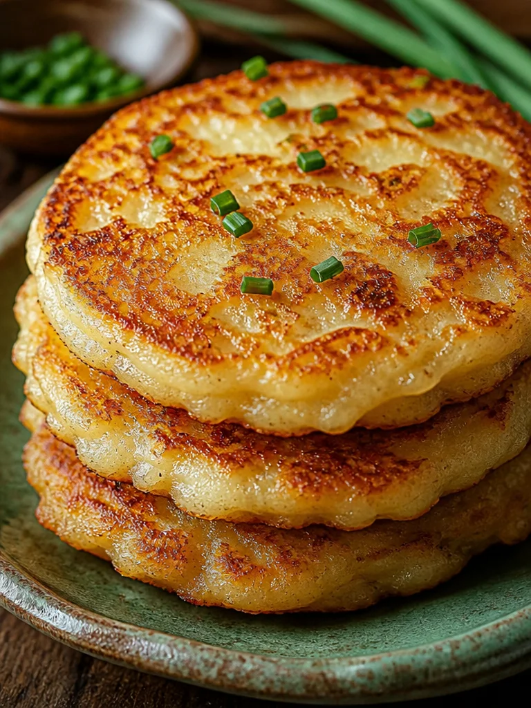 Tortitas de papa alemanas doradas y crujientes en un plato